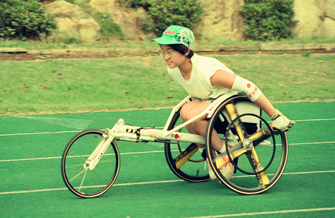 Arai Noriko (Atlanta Paralympics, wheelchair 100m - gold)